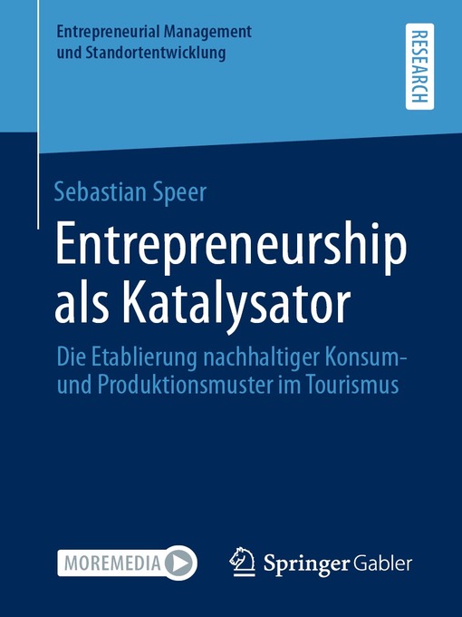 Title details for Entrepreneurship als Katalysator by Sebastian Speer - Available